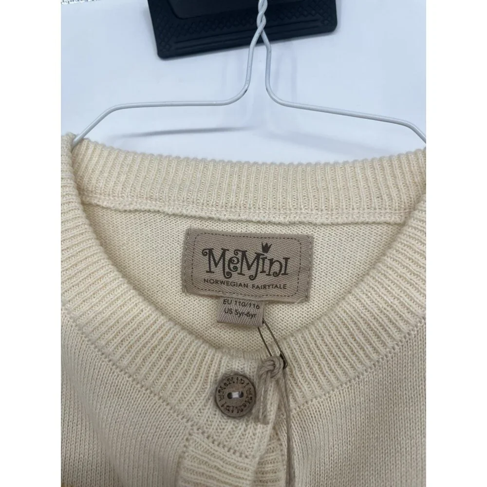 NWT Me Mini‎ Norwegian Fairytale Kids Cardigan Size 5/6 Organic Cotton